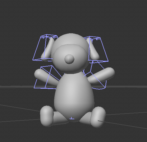 Front view of the Kaws figure highlighting overall proportions.